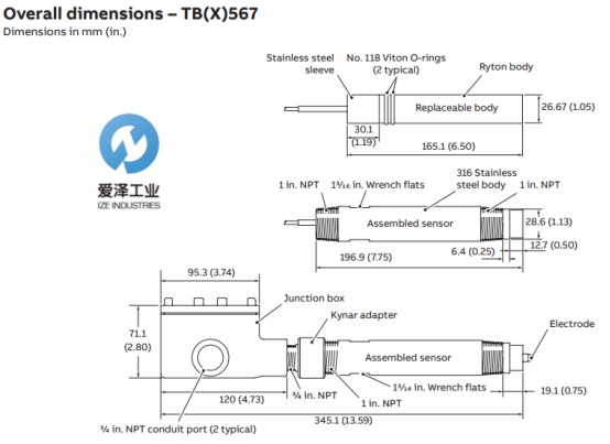 ABB PH电极TB567系列 爱泽工业 izeindustries.png ABB PH电极TB567系列 爱泽工业 izeindustries.png